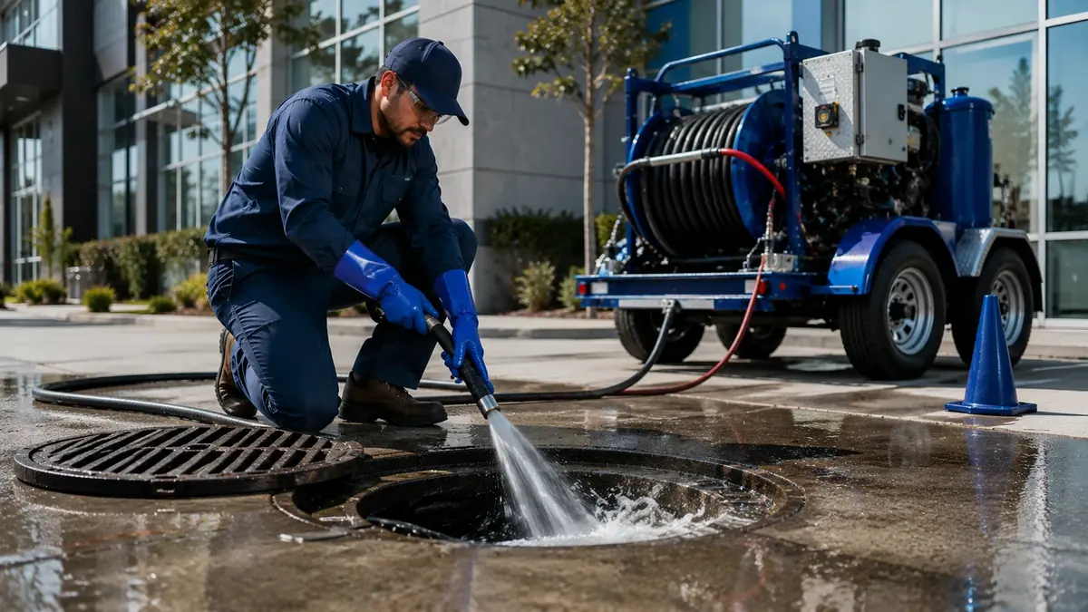 Commercial Hydro Jet Drain Cleaning in Newport Beach