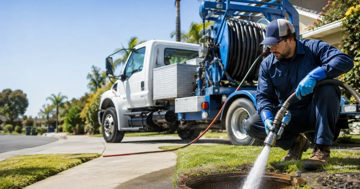 Hydro jet sewer cleaning Newport Beach