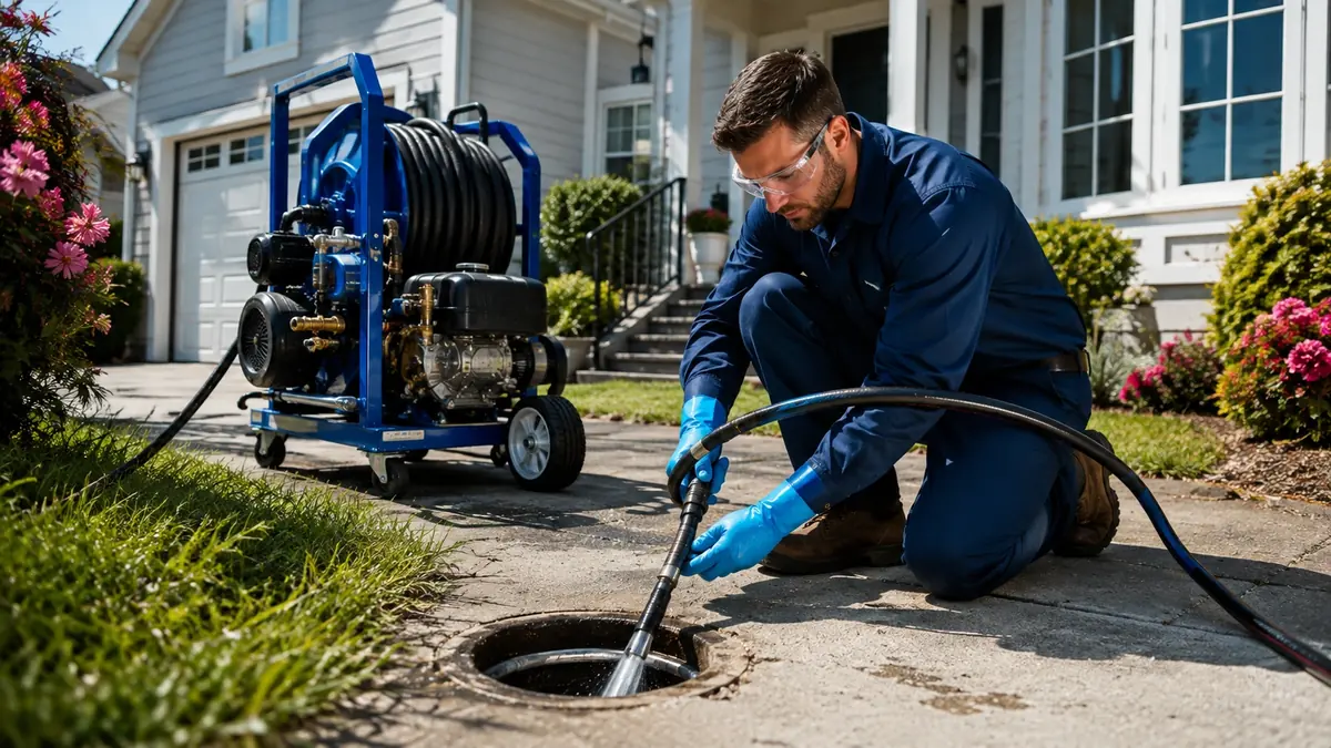 Residential Hydro Jet Drain Cleaning in Newport Beach