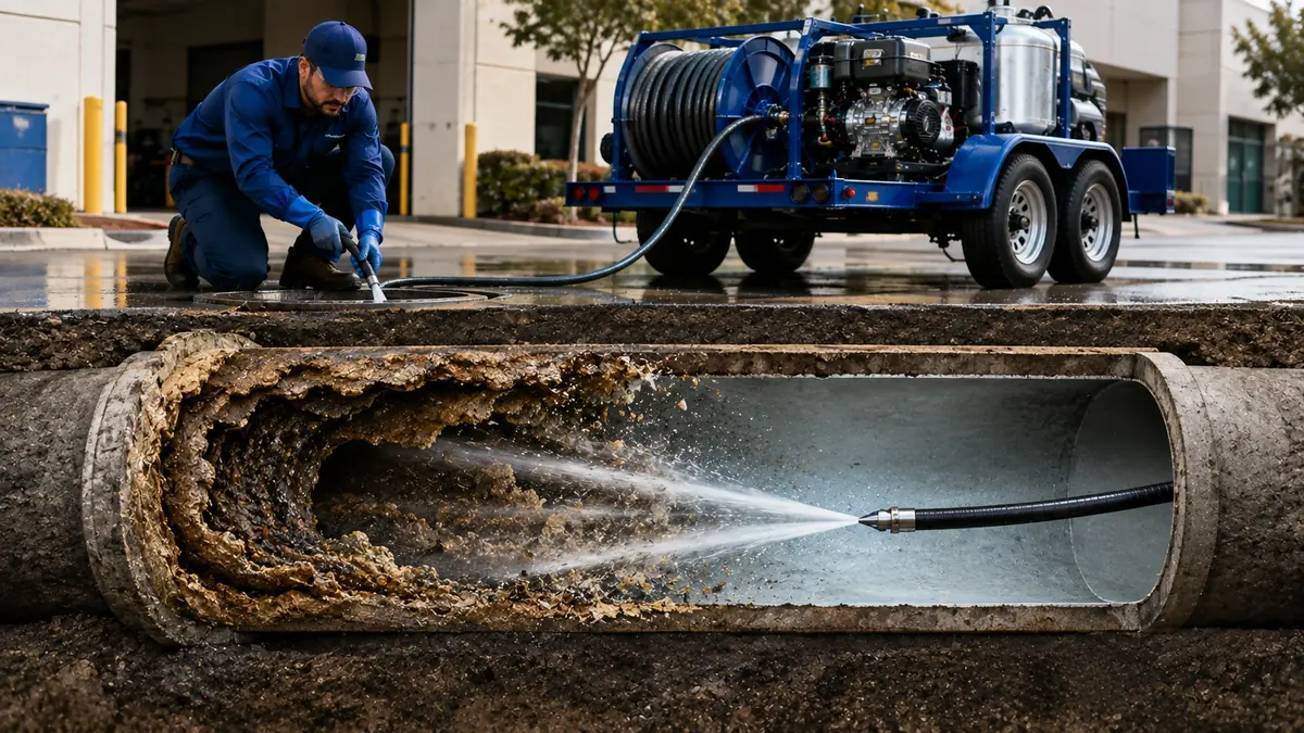 Sewer Pipe Descaling in Newport Beach